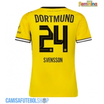 Camisa de time de futebol Borussia Dortmund Daniel Svensson #24 Replicas 1º Equipamento Feminina 2026-27 Manga Curta
